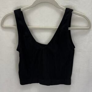 Colsie ribbed v neck cropped tank